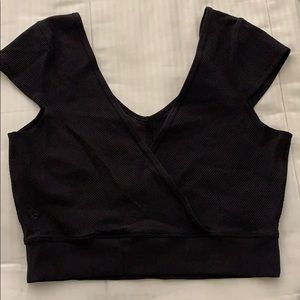 Lulu Lemon v-neck crop top